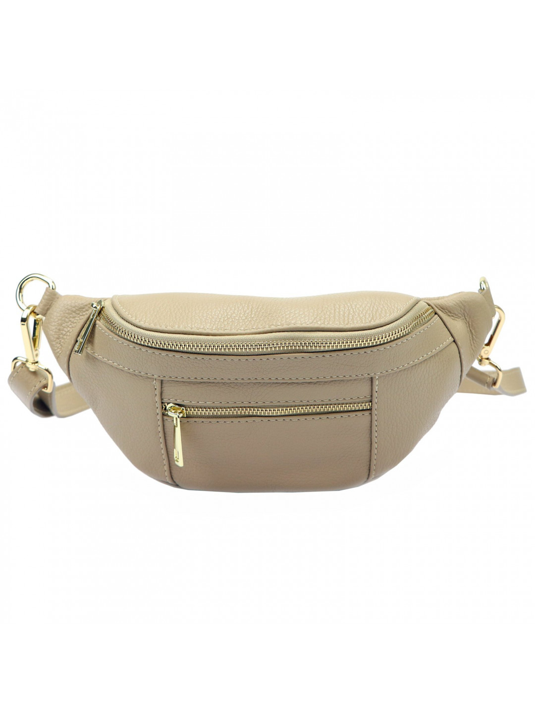 Dámská kožená ledvinka Italia Sabbe – béžová